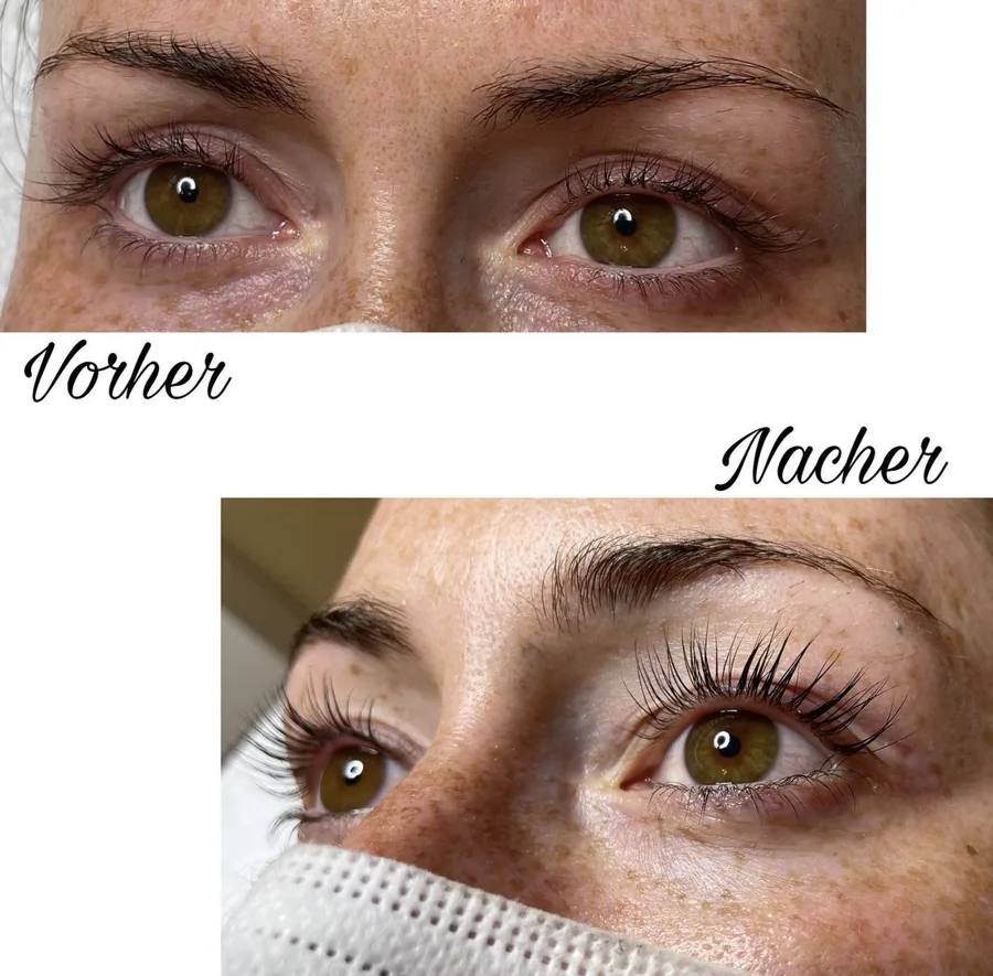 Lash Lift Vorher Nachher Ergebnis – BeautybySelina Haßberge